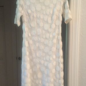 Alfani white lace dress